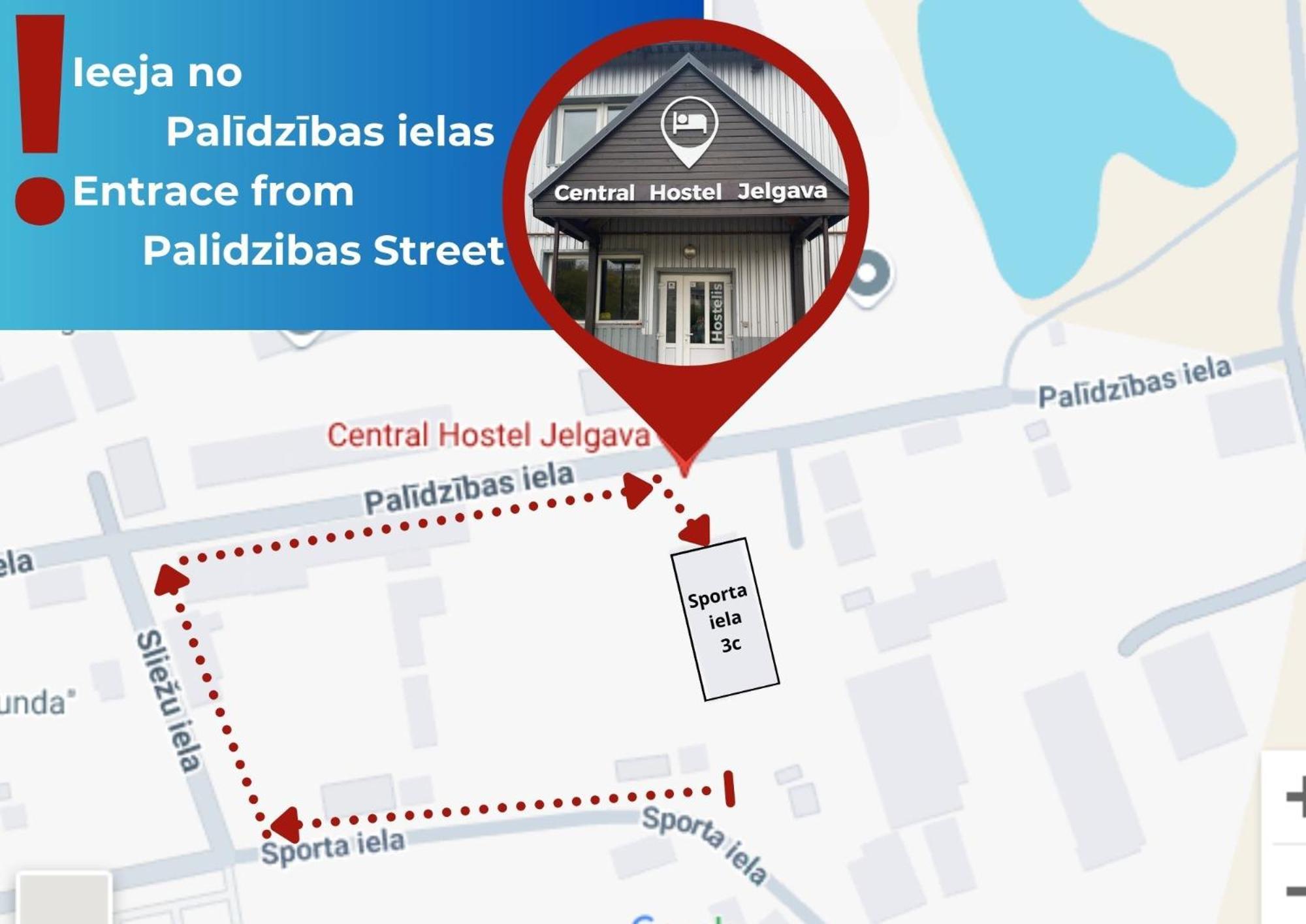Central Hostel Йелгава Екстериор снимка